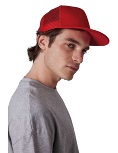 K-KP113-TRUCKER FLAT PEAK CAP - 6 PANELS 2